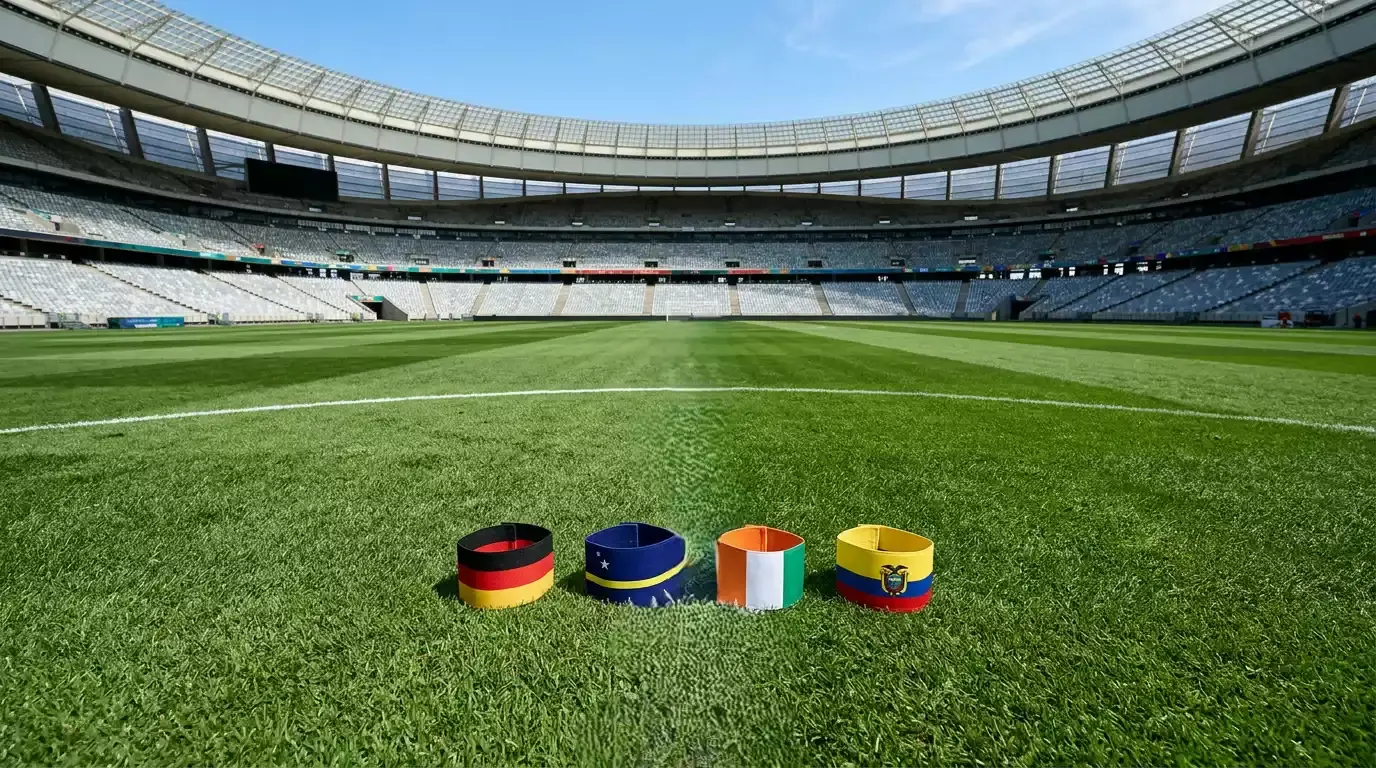 A VB 2026 E csoportjának válogatottjai: Németország, Curaçao, Elefántcsontpart és Ecuador