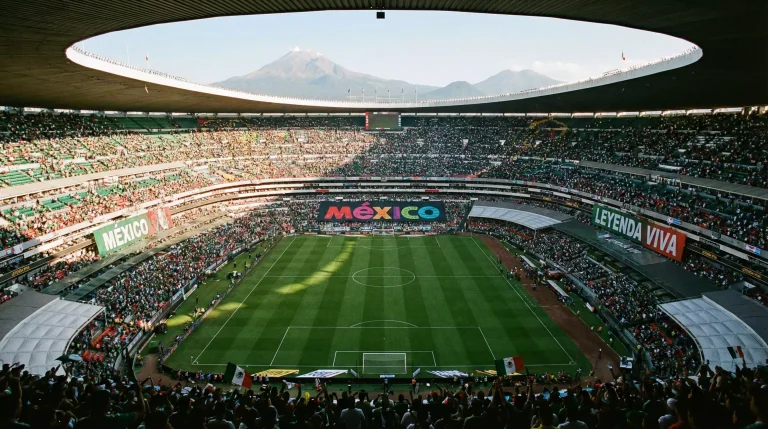 Az Estadio Azteca Mexikóvárosban, a VB 2026 nyitómeccsének legendás helyszíne